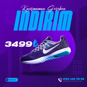 İndirim, Kampanya, Duyuru Afişi