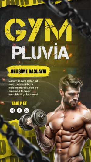 İşletmeniz için düzenlenebilir afiş reklam şablonu ve sosyal medya tasarımı