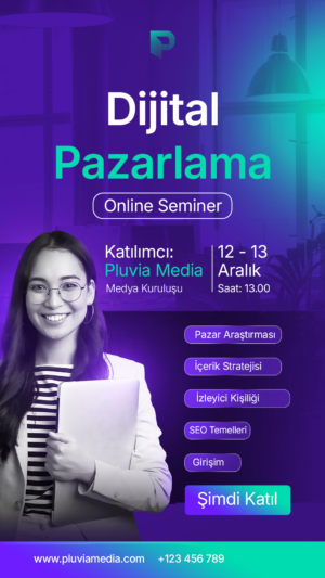 İşletmeniz için düzenlenebilir afiş reklam şablonu ve sosyal medya tasarımı