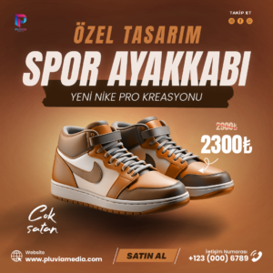 İşletmeniz için düzenlenebilir afiş reklam şablonu ve sosyal medya tasarımı.