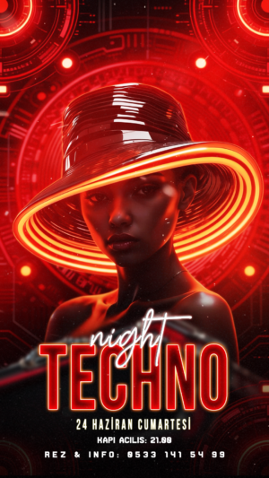Techno Night Afiş